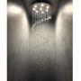 Chandelier Modern Crystal Raindrop Chandelier Lighting Flush Mount LED Ceiling Light Fixture Pendant Lamp for Dining Room Bathroom Bedroom Livingroom (Crystal chandeliers6)
