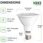 Sunco Lighting 4 Pack PAR38 LED Bulb with Dusk-to-Dawn Photocell Sensor, 15W=120W, 5000K Daylight, 1250 LM, Auto On/Off, Security Spotlight Indoor/Outdoor - UL & Energy Star Listed