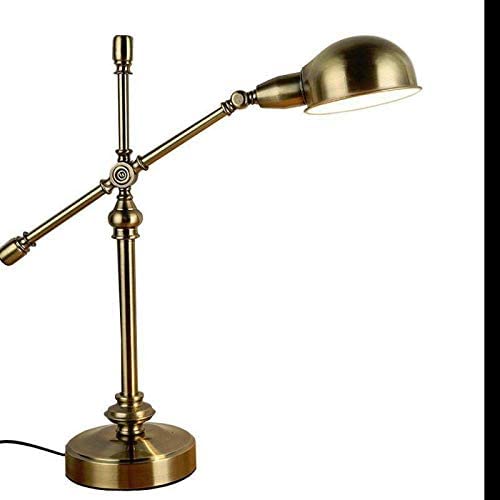 CffdoiTdg Touch Lamp, Antique Bronze Book Light Reading Desk Lamp Decorative Table Lamps Library Study Room Desk Light Iron Work Lamps Office Lights