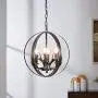 Globe Antler Chandelier 4 Light Rustic Black Metal Pendant Light Deer Antler Chandelier Lighting for Kitchen Island Dining Room Living Room Foyer Globe Antler Chandelier 4 Light Rustic Black Metal Pendant Light Deer Antler Chandelier Lighting for Kitchen Island Dining Room Living Room Foyer