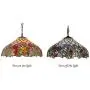 BAYCHEER Vintage Lovely Hanging Lamp 2 Lights Tiffany Pendant Lamp with Vibrant Stained Glass Shade for Dining Room, Kitchen Island, Bedroom BAYCHEER Vintage Lovely Hanging Lamp 2 Lights Tiffany Pendant Lamp with Vibrant Stained Glass Shade for Dining Room, Kitchen Island, Bedroom
