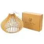 Wood Ceiling Pendant Light. Modern & Contemporary Hanging light fixture with Adjustable Cord for Kitchen, Dining or Living Room, Bedrooms or Office Space Max 60 Watt (NEW VERSION)