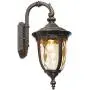 Bellagio Outdoor Wall Light Fixture Bronze 16 1/2'' Hammered Glass Sconce for House Deck Patio Porch - John Timberland