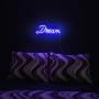 Isaac Jacobs 17'' by 6'' inch LED Neon Blue “Dream” Wall Sign for Cool Light, Wall Art, Bedroom Decorations, Home Accessories, Party, and Holiday Decor: Powered by USB Wire (Dream)