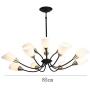 12 Lights Sputnik Chandelier Nordic Modern Chandelier Mid Century Pendant Lighting Fixture Industrial Iron Ceiling Light for Dining Room Living Room