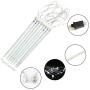 Joiedomi Christmas Meteor Shower Lights Falling Rain Drop Icicle String Lights 288 LEDs 8 Tube 30cm White, for Halloween Christmas Holiday Party Home Patio Outdoor Decoration (1)
