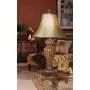 Traditional Table Lamp Urn Two Tone Bronze Off White Bell Shade for Living Room Family Bedroom Bedside Nightstand - Regency Hill