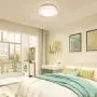 LE LED Flush Mount Ceiling Lights, 10 inch Brushed Nickel Ceiling Light Fixture Dimmable, 1200lm 16W (120W Equivalent) Ceiling Lamp for Kitchen, Bedroom, Laundry, Living Room Hallway, 4000K White