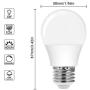 JandCase A15 Dimmable Led Bulb, Fridge Light Bulb, 4W(40W Equivalent), 400lm, Warm White 3000K, Ideal Lighting for Ceiling Fan, Freezer, Refrigerator, E26 Base, 4 Pack