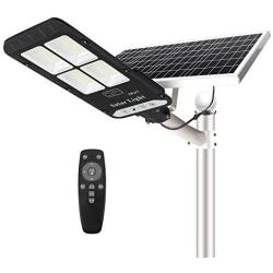 400W Solar Street Flood Light Outdoor, NIORSUN Motion Sensor Dusk to Dawn Solar Light with Remote Control IP67 Waterproof for Parking Lot, Stadium, Garden, Pathway(Bright White)