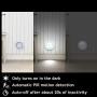 Motion Sensor Light, 6pcs Cordless Battery-Powered LED Night Light Wall-Mounted Wall Light, Used for Indoor/Outdoor, Staircase, Bedroom, Bathroom, Corridor, Cabinet Safety Light