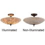 Tiffany Ceiling Lights, Artzone Handcrafted Tiffany Ceiling Light Fixture, Ceiling Flush Mount Light for Foyer, Living Room, Dining Room, Bedroom, Bathroom - 16'' Natural Stone Lampshade