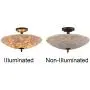 Tiffany Ceiling Lights, Artzone Handcrafted Tiffany Ceiling Light Fixture, Ceiling Flush Mount Light for Foyer, Living Room, Dining Room, Bedroom, Bathroom - 16'' Natural Stone Lampshade