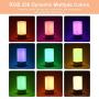 Table Bedside Lamp Touch Sensor - Dimmable USB Charging Port Warm Light LED Color Changing RGB Night Lamp for Bedrooms Office Hallways
