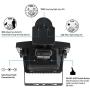 Motion Sensor Light Outdoor Solar Powered, 120 LED Security Lights Motion Outdoor 3000 LM, Solar Flood Lights 2400 Mah, Wide Angle Illumination, Waterproof, 2020 Upgraded