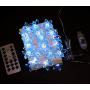 Joyathome Flower String Lights, 19 Ft 40 LED Weatherproof USB Operated Flower Cool White Fairy Lights with Upgraded Remote Timer for Holiday Weddings Bedrooms Party Decorations (Blue)