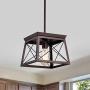 ACLand Pendant Light Fixture 1-Light Ceiling Hanging Lamps for Farmhouse Indoor Kitchen Island Dining Living Room Bar, Oil Rubbed Bronze