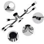 Bowrain 8 Lights Ceiling Light Fixture Industrial Vintage Creative Retro Black Metal Semi Flush Mount Ceiling Lamp for Dining Room Living Room Kitchen Lighting Bowrain 8 Lights Ceiling Light Fixture Industrial Vintage Creative Retro Black Metal Semi Flush Mount Ceiling Lamp for Dining Room Living Room Kitchen Lighting