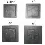 Solar Post Cap Lights Outdoor Super Bright 20 Lumen 2Pack 4 Adaptors for 4x4 5x5 6x6 3.5x3.5 White Fence Post Lamp Deck Postcap Light Waterproof Warm White LED Caps Lantern for Yard Walkway Porch