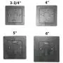 Solar Post Cap Lights Outdoor Super Bright 20 Lumen 2Pack 4 Adaptors for 4x4 5x5 6x6 3.5x3.5 White Fence Post Lamp Deck Postcap Light Waterproof Warm White LED Caps Lantern for Yard Walkway Porch