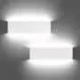 20W Makeup Mirror Vanity Lights, 2 Pack Cool White 5000K Wall Sconce, Modern LED Wall Lights, Up and Down Aluminum Lamps Fixture for Bathroom Bedroom Hallway Home Lamp 16.5'' 42cm