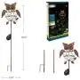 TAKE ME Garden Solar Lights Outdoor,Solar Powered Stake Lights - Metal OWL LED Decorative Garden Lights for Walkway,Pathway,Yard,Lawn (Bronze)