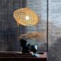 Indoor chandelier lighting Rattan Pendant Lamp, Creative Rattan Fish Lampshade, Hand-Woven Hollow Pendant Light, Nordic Style Chandelier, Natural Bamboo Lamp for Dining Table, Dining Room, Living Room