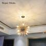 Jaycomey Firework Chandeliers with 8 Lights,Modern Rose Gold Pendant Lighting,Stanless Steel Ceiling Light Fixtures Wrought Aluminum Pendant Lamp for Bedroom Living Room,Dia19.6 Inch