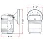 Design House 500181 Jelly Jar 1 Light Indoor/Outdoor Wall Light, White