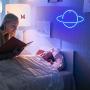 Ifreelife Planet Neon Signs LED Night Light Blue Neon Lights USB Charging/Battery Operated Neon Wall Lights for Home Room Bedroom Party Wedding Birthday Decor Ifreelife Planet Neon Signs LED Night Light Blue Neon Lights USB Charging/Battery Operated Neon Wall Lights for Home Room Bedroom Party Wedding Birthday Decor