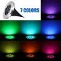 AOZBZ Solar Ground Light LED Color Changing Garden Light Outdoor Waterproof Disk Light Solar Landscape Pathway Light (Multicolor)