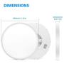 LED Flush Mount Ceiling Light, 12inch 24W Lighting Fixture, 5000K Daylight White Lights, 3200LM Flat Modern Round Light Fixture, 250W Equivalent Ceiling Lamp for Bedroom, Bathroom, Kitchen, Corridor