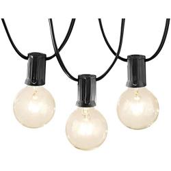 Amazon Basics Patio String Light, 50 Feet, Black