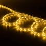 Warm White LED Rope Lights Outdoor Cuttable Waterproof 39ft/12m Plug in Strip Light 432pcs LEDs 110V Flexible Connectable Backyards Decorative Lighting Bedroom Wedding Party Garden