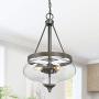 KSANA Glass Pendant Chandeliers for Dining Room, Kitchen Island, 12.5'' D