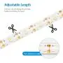 Solar LED Strip Lights Outdoor, 5m/16.4 feet 150 LED Solar String Lights,2 Modes, Auto ON/Off Light Strips for Garden Patio Pool Christmas Tree Bushes Wall Decoration,Waterproof (Warm White)