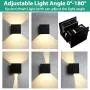 Lamomo Modern Wall Light Exterior Light Fixtures Wall Mount, Outdoor Porch Lights Dusk to Dawn Light Sconce, 6W 4000K Angle-Adjustment LED Wall Lamp Lamomo Modern Wall Light Exterior Light Fixtures Wall Mount, Outdoor Porch Lights Dusk to Dawn Light Sconce, 6W 4000K Angle-Adjustment LED Wall Lamp