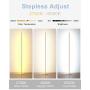 TACAHE Minimalism Floor Lamp Dimmable LED 2700K-6500K Modern Floor Lamp 57'' Tall Standing Lamp with Remote Controller Metal Floor Lamps for Living Room, Bed Room 20W - Gold