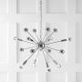 JONATHAN Y JYL9017A Glenn 8-Light 22.5'' Metal Sputnik-Style LED Chandelier Contemporary,Transitional,Modern Dimmable, Adjustable, for Dining Room, Foyer, Bedroom, Chrome