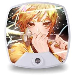 MPJTJGWZ Kimetsu No Yaiba Agatsuma Zenitsu Night Light for Bedroom Decor Demon Slayer Gift