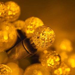 70 G12 Gold Globe Christmas Lights Gold 24 ft. LED Globe String Lights Ball Lights Dorm Room Lights Party String Lights for Bedroom Indoor-Outdoor Christmas String Lights