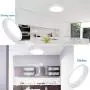 Flush Mount LED Ceiling Light Fixture-24W Soft Daylight Flat Round Surface Mounted Downlight Lamp Lighting for Closet/Bedroom/Dining Room/Kitchen/Kids Room/Dorm Room