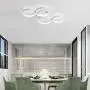 LED Ceiling Light Modern Flush Mount Light Fixture,40W 2800lm 4 Ring Lights for Bedroom Kitchen Living Room Ceiling Lamp,Cool White 6000K White