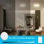 Oeegoo 2 Packs LED Surface Mounted Panel Ceiling Light Fixture Dammable, 12W 3000K Soft Warm Flat Flush Mount Downlight Lamp for Closet, Hallway, Stairs, Bathroom, Basement Lighting