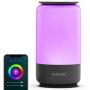 Smart Table Lamp, HugoAi Dimmable Bedside Lamps for Bedrooms, Works with Alexa and Google Home, LED Nightstand Lamp with Shades of White Lights and Vibrant Colors, No Hub Required, Grey