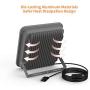 LEPOWER 150W LED Flood Light with Plug - 15000LM Super Bright Work Light Outdoor - 6000K White Light, IP66 Waterproof Exterior Floodlight - Outdoor Light for Backyard, Basketball Court, Playground