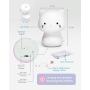 SomeShine Kids Night Light - Rechargeable Cat Kawaii Lamp with Auto-Off Timer, Safe and Durable Animal Night Light and Glowing Companion for Baby Feeding, Diaper Changing, and Midnight Bathroom Trips