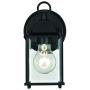 LIT-PaTH Outdoor Wall Lantern, Wall Sconce as Porch Lighting Fixture, E26 Base 100W Max., Aluminum Housing Plus Glass, Water-Proof and Outdoor Rated, ETL Qualified, 2-Pack (Black)