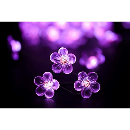 Joyathome Flower String Lights,Pink Cherry Blossom Fairy String Lights 19ft 40 LEDs Wire USB Powered Fun Room Lights for Spring, Nursery, Wedding, Dorm, Girls Bedroom, Baby Carriage Decoration