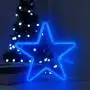 MYGOTO Blue Star Shaped Neon Signs,Led Safety Art Wall Decorative Lights Neon Lights Night Table Lamp with Battery Powered/USB for Kids Gift, Baby Room,Wedding,Party,Christmas,Decoration (Blue Star)